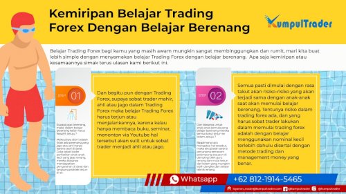 Kemiripan belajar trading forex dengan belajar berenang