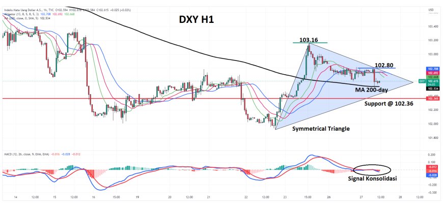 DXY Berpeluang Kembali Ke Kisaran 103.00, Pasar Menantikan Durable Goods & Consumer Confidence